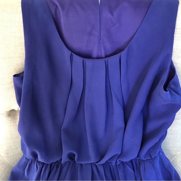 L'ATISTE | High-Low Royal Blue Flowy Dress Size Large - Picture 4 of 11